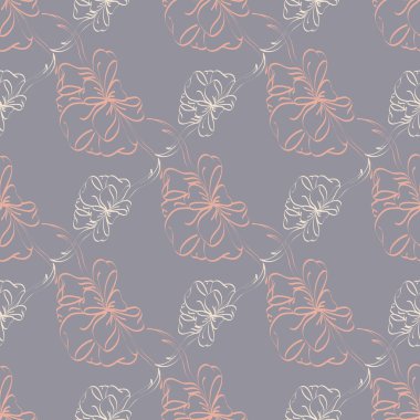 Çok renkli yay ve kurdeleler parlak seamless modeli.