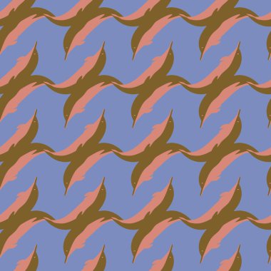 Yunuslar su altında çizim arka planı için bir sürü ile sorunsuz doku