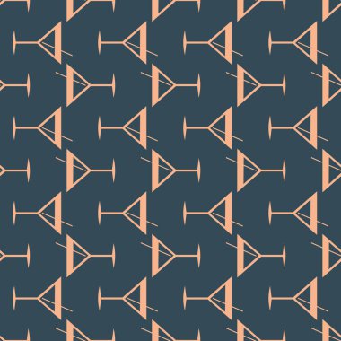 Tropik kokteyller renkli seamless modeli