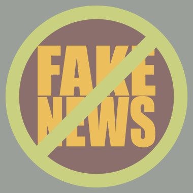 Logo sahte haberlerle kavramsal seamless modeli. İnsanlığın küresel sorunları.