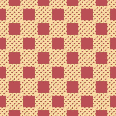 Soyut hasır geometrik seamless modeli. Vektör çizim 