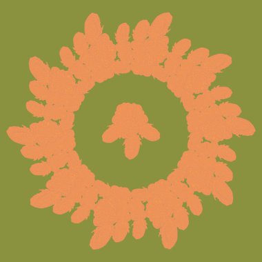 Stil zentangle yeni simetrik mandala sanat doodle ile esinlenerek.. 