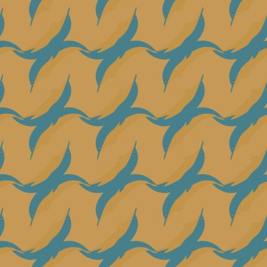 Yunuslar su altında çizim arka planı için bir sürü ile sorunsuz doku