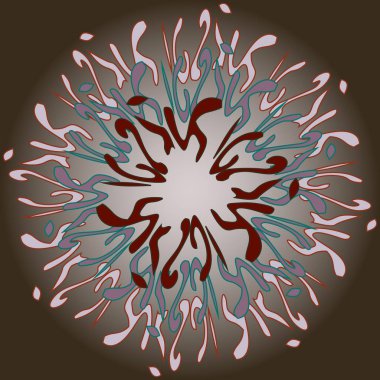 Yeni simetrik soyut mandala. Duvar kağıdı, desen dolgularını, web sayfaları, yüzey dokuları için dekoratif nesne-ebilmek var olmak kullanılmış.