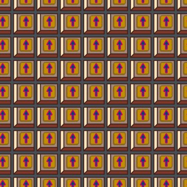 Ok düğmeleri ile Dikişsiz soyut desen