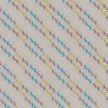 Arapça metin mutlu tatil çok renkli seamless modeli.