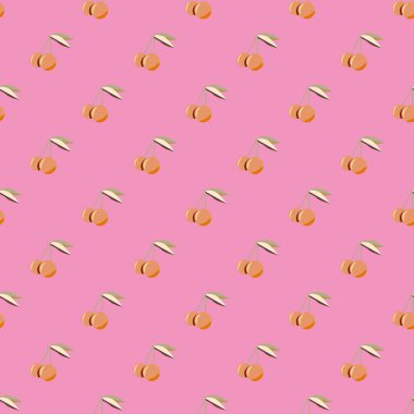 kiraz seamless modeli. Tekstil Ambalaj ve duvar kağıtları için iyi.