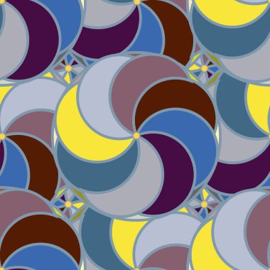 soyut geometrik renk desenli vektör çizimi