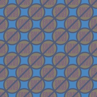 Logo sahte haberlerle kavramsal seamless modeli. İnsanlığın küresel sorunları.