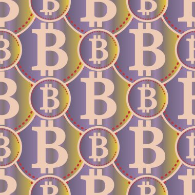 bitcoins parlak parlak pahalı sikkeleri ile Seamless modeli 