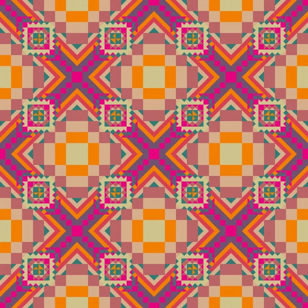 Geometrik etnik desen sorunsuz tasarım arka plan veya duvar kağıdı için