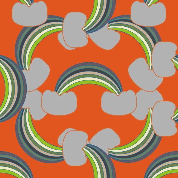 Rainbow seamless pattern. Rainbows design for textile, interior design, linens, etc. Cute abstract kids background.