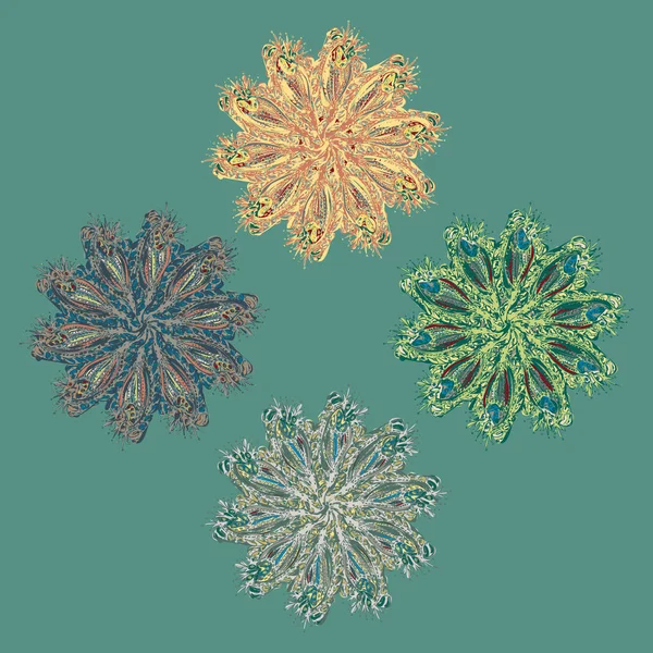 Stil zentangle yeni simetrik mandala doodle ile sanat esin kaynağı oldu. Duvar kağıdı, desen dolgularını, web sayfaları, yüzey dokuları için dekoratif nesne-ebilmek var olmak kullanılmış.