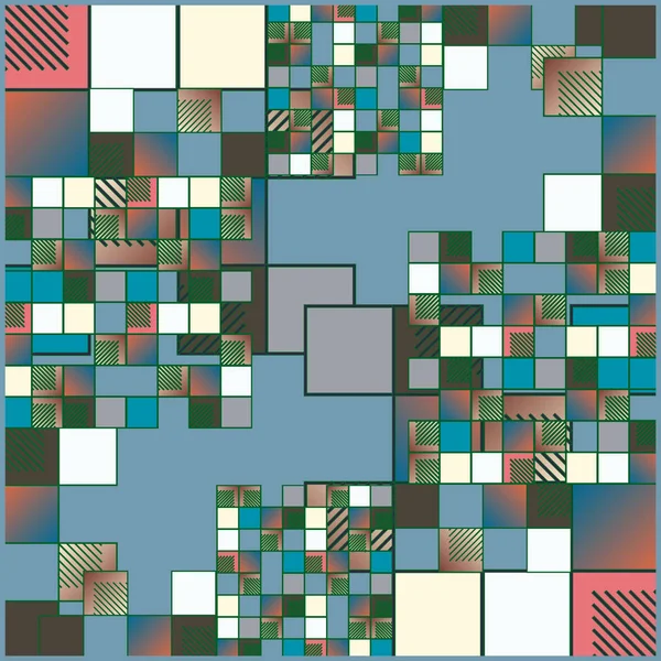 Abstrakte Geometrische Bunte Nahtlose Muster — Stockvektor