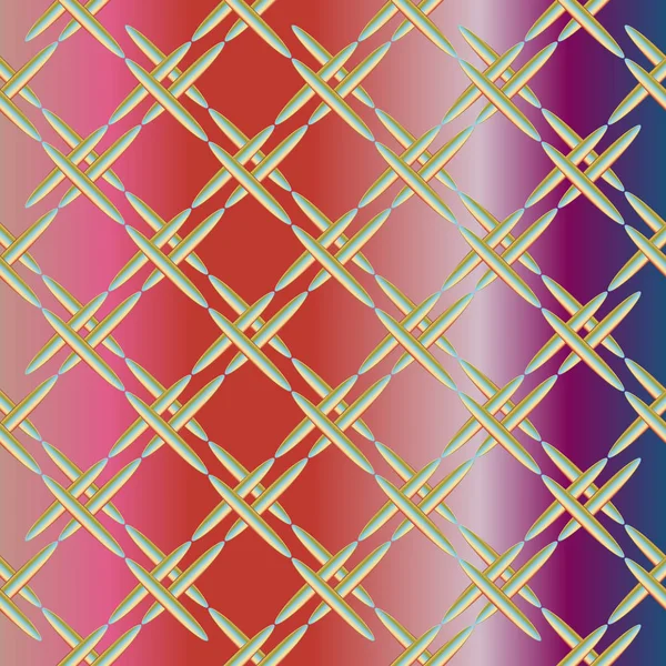 Illustration Vectorielle Motif Sans Couture Grille Métallique — Image vectorielle