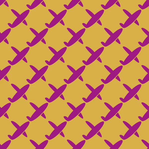 Seamless modeli uçak gökyüzünde, vektör çizim