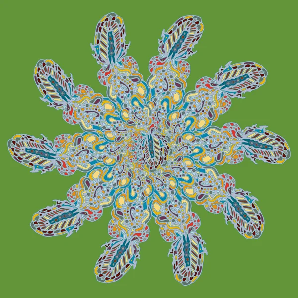 Stil zentangle yeni simetrik mandala doodle ile sanat esin kaynağı oldu. Duvar kağıdı, desen dolgularını, web sayfaları, yüzey dokuları için dekoratif nesne-ebilmek var olmak kullanılmış.