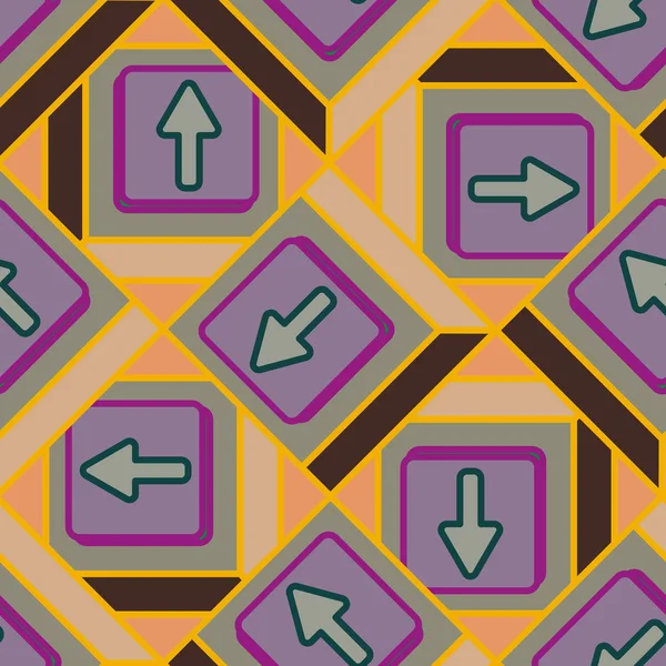 Ok düğmeleri ile Dikişsiz soyut desen