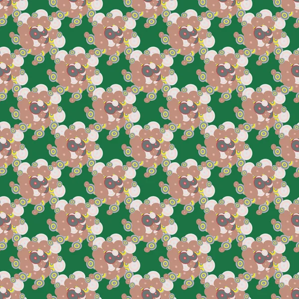 Soyut geometrik renkli seamless modeli daireler ile