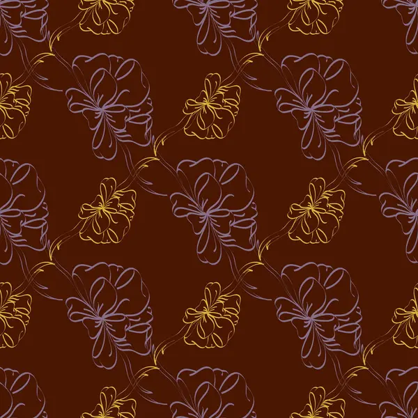 Çok renkli yay ve kurdeleler parlak seamless modeli.