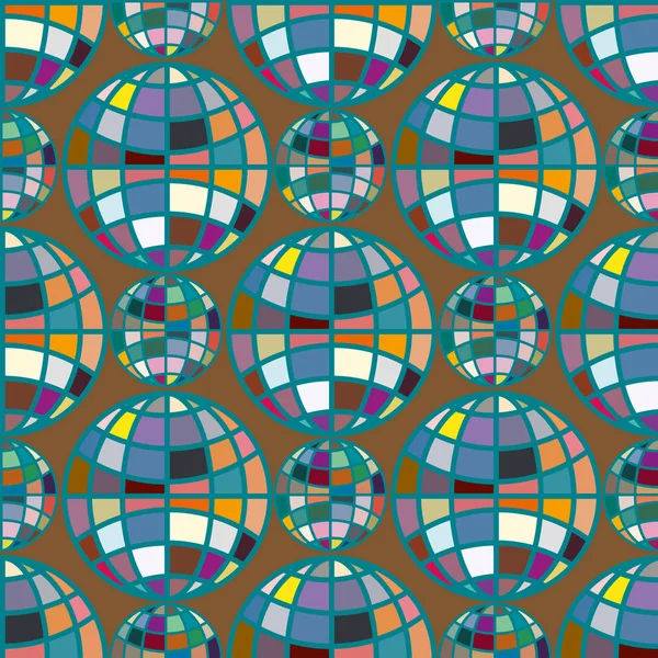 Renk seamless modeli ile işbirliği dünya küre.