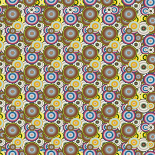 Motif Géométrique Abstrait Sans Couture Avec Des Cercles Fond — Image vectorielle