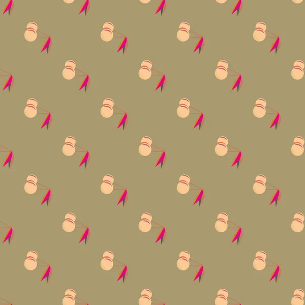 Cherries Seamless Pattern Good Textile Wrapping Wallpapers — Stock Vector