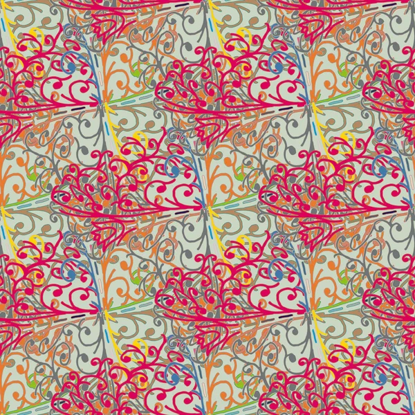 Patrón Colorido Sin Costura Abstracto Ilustración Del Vector — Archivo Imágenes Vectoriales