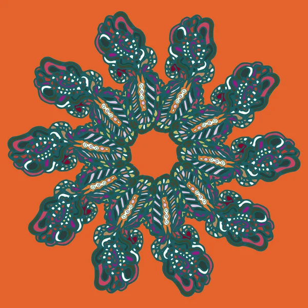 Stil zentangle yeni simetrik mandala doodle ile sanat esin kaynağı oldu. Duvar kağıdı, desen dolgularını, web sayfaları, yüzey dokuları için dekoratif nesne-ebilmek var olmak kullanılmış.