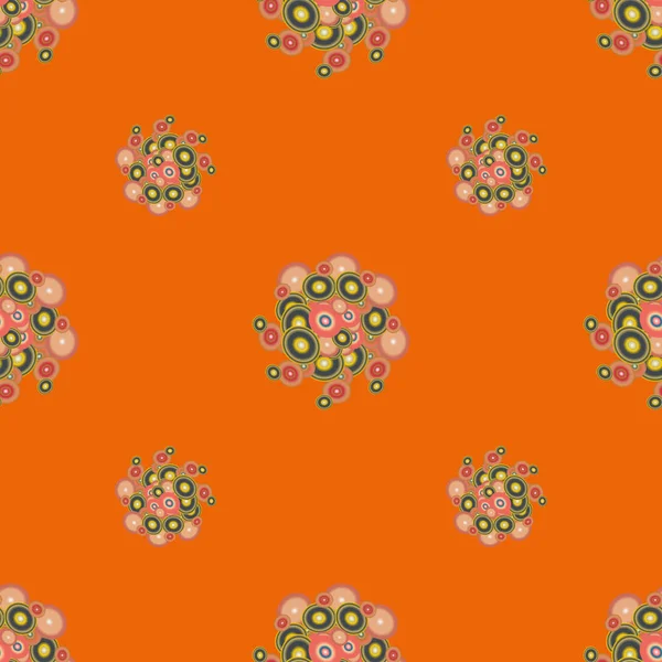 Soyut geometrik renkli seamless modeli daireler ile