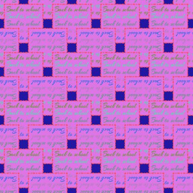 Okul hazırlıkları, arka plan için yeni dikişsiz desen. 