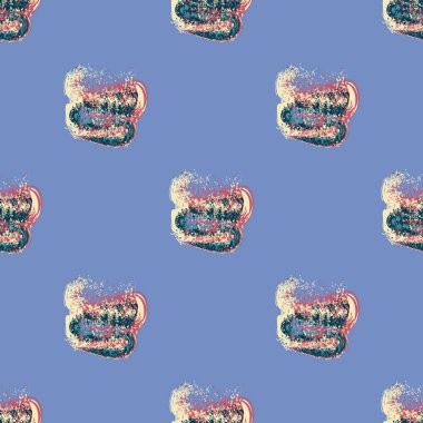 Bulutlar Dikişsiz desen şeklinde suluboya soyut leke.