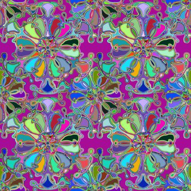 Soyut kaleydoskop renkli Dikişsiz desen arka planı için. 