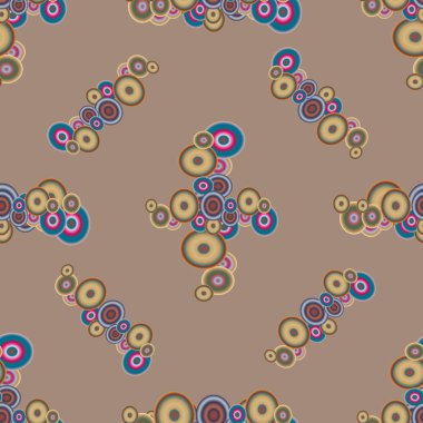 Soyut geometrik renkli seamless modeli daireler ile