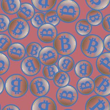 bitcoins parlak parlak pahalı sikkeleri ile Seamless modeli 