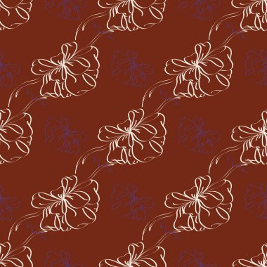 Çok renkli yay ve kurdeleler parlak seamless modeli.