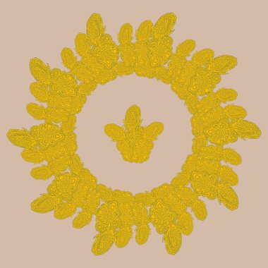 Stil zentangle yeni simetrik mandala sanat doodle ile esinlenerek.. 