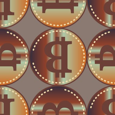 bitcoins parlak parlak pahalı sikkeleri ile Seamless modeli 