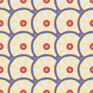 soyut geometrik renk desenli vektör çizimi