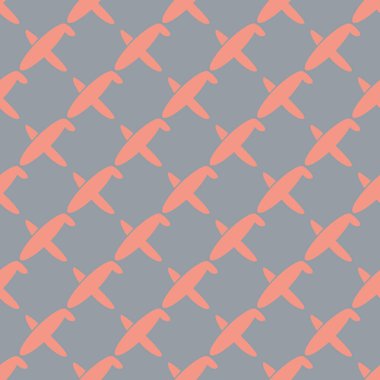 Seamless modeli uçak gökyüzünde, vektör çizim