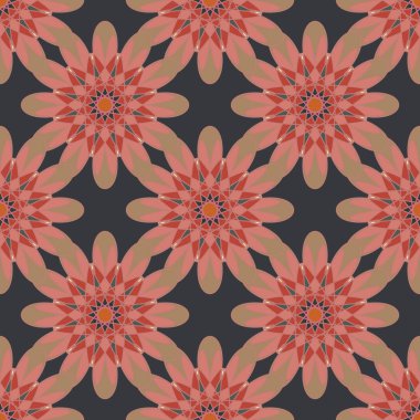  soyut çiçek geometrik Dikişsiz desen arka planı için