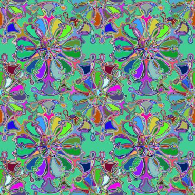 Soyut kaleydoskop renkli Dikişsiz desen arka planı için. 