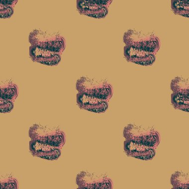 Bulutlar Dikişsiz desen şeklinde suluboya soyut leke.