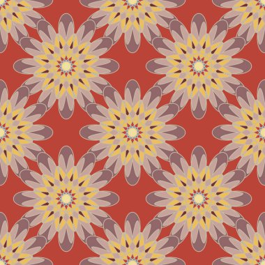  soyut çiçek geometrik Dikişsiz desen arka planı için