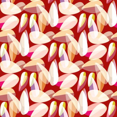 Parlak arka plan Dikişsiz desen çok renkli yapraklarda.