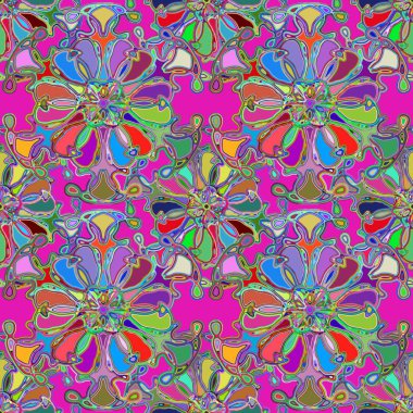 Soyut kaleydoskop renkli Dikişsiz desen arka planı için. 