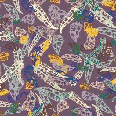 Tüyler, vektör çizim ile zemin 