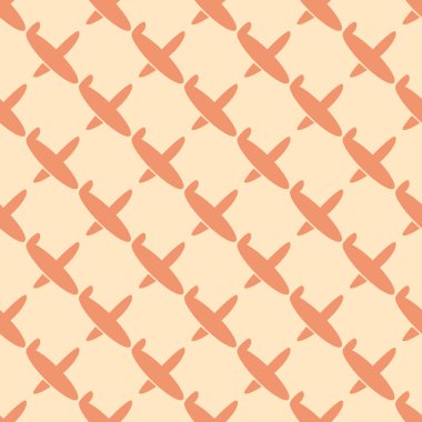 Seamless modeli uçak gökyüzünde, vektör çizim