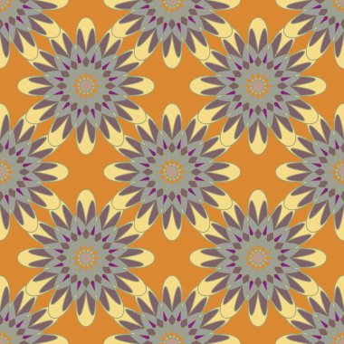  soyut çiçek geometrik Dikişsiz desen arka planı için