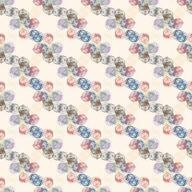 Soyut renkli seamless modeli, arka plan